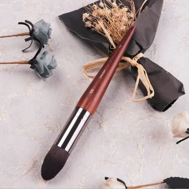 1pc MF Natural wood Soft Makeup Brushes Powder Foundation Concealer Make Up Brush Blush Synthetic hair Shadow high quality tools — image 11
