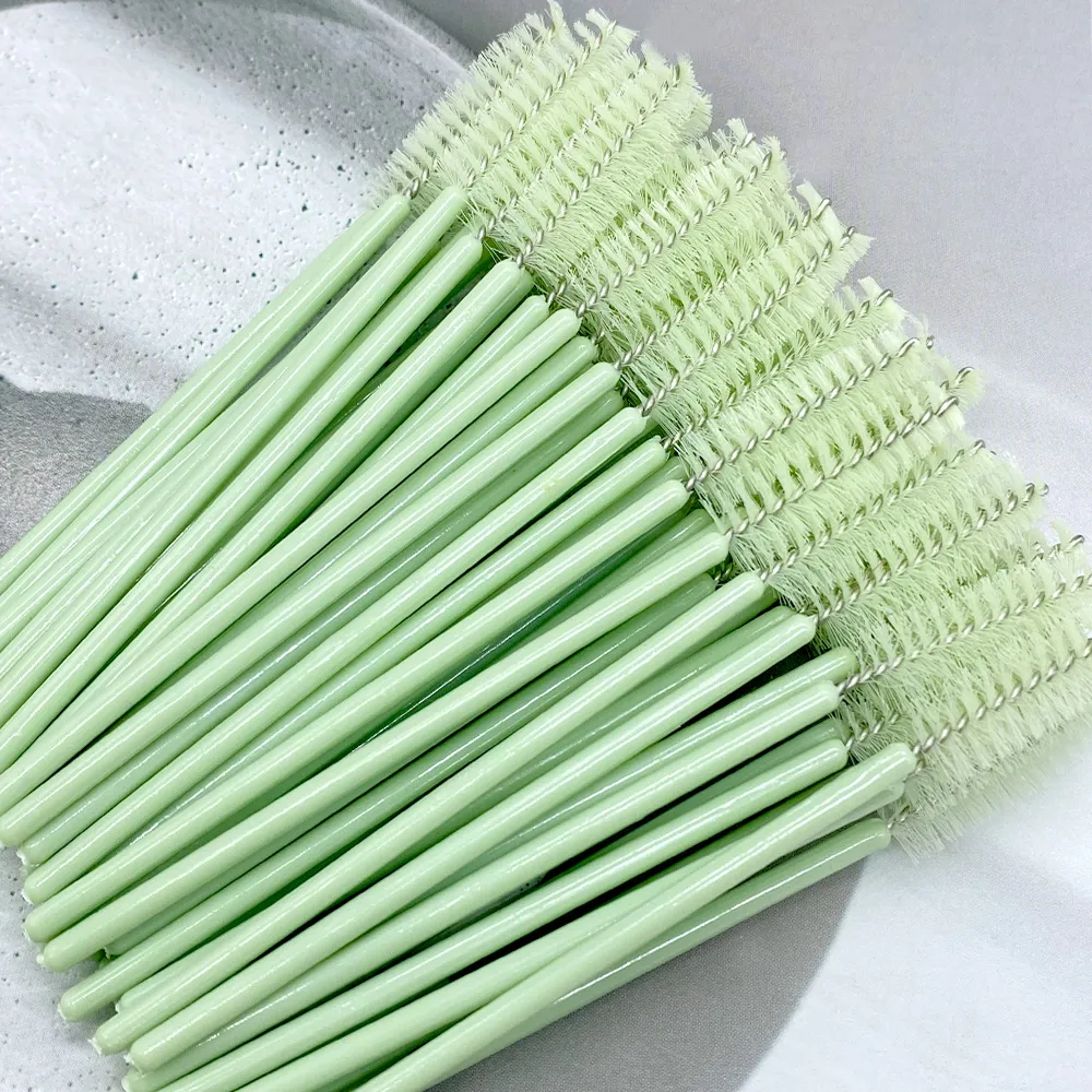 Zanse 50/500pcs Wenkbrauw Wimper Borstels Wimper Spoolies Mascara Wands Applicator voor Wimperverlenging Make-Up Tool — image 1