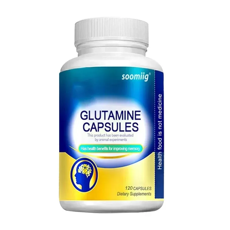 L-Glutamine - Supports Digestive Gut Health and Promotes Muscle Growth and Recovery Improves Immunity - 120 Capsules