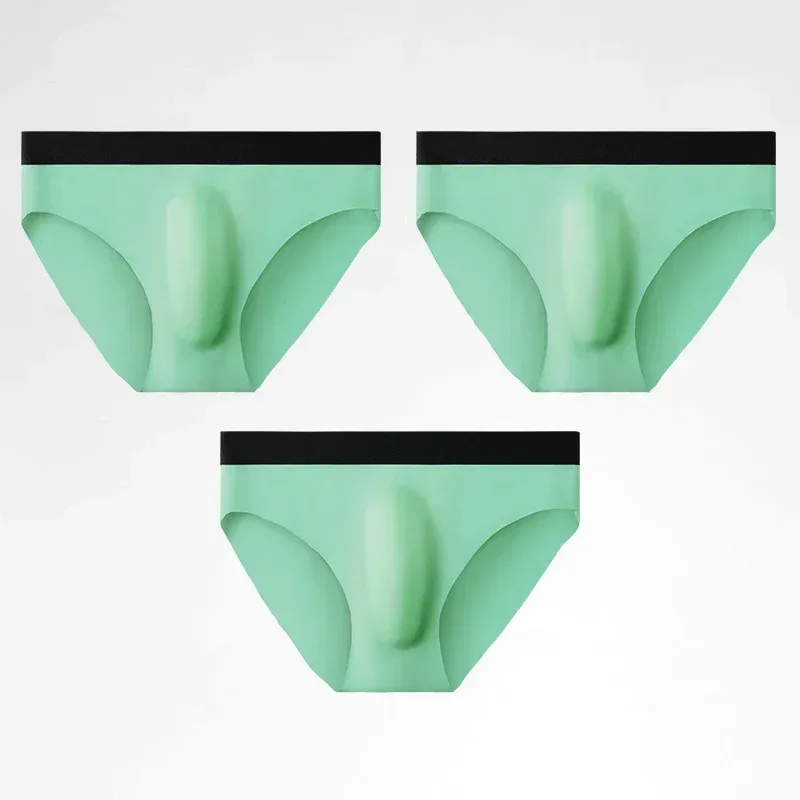 3PC Ice silk texture briefs, super cool on the skin in summer, enjoy the silky touch — image 31