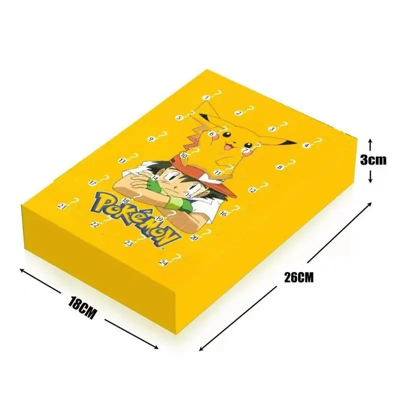 24PCS/Set Pokemon Christmas Advent Calendar Cute Pikachu Charizard PVC Small Anime Figure Surprise Box Birthday Halloween Gift — image 6