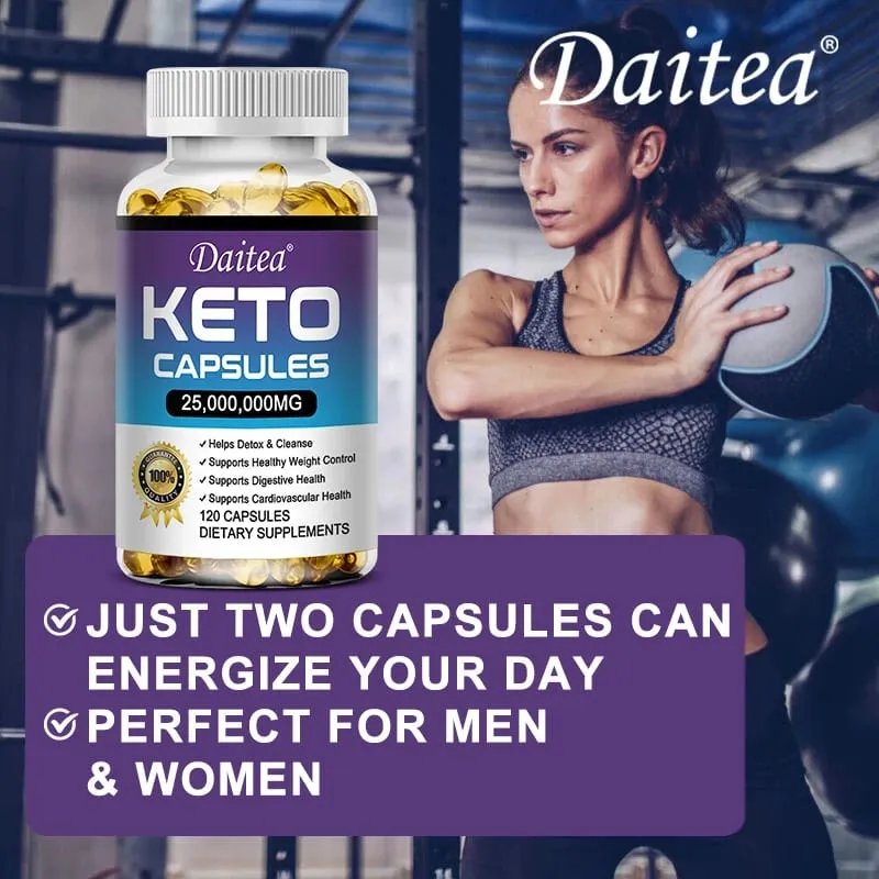 Organic Keto Detox Capsules - Flat Belly Deep Cleansing Detox Provides Energy Fat Burning Appetite Suppressant — image 3