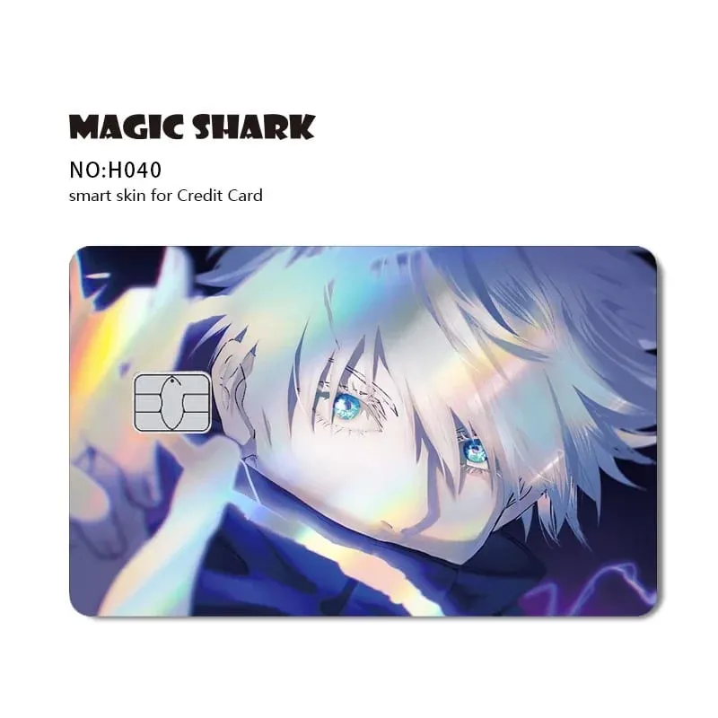 Magic Shark Mcloving Spider Anime Shinny Laser Holographic Matte Skin Film Sticker for Debit Bank Credit Card — image 15