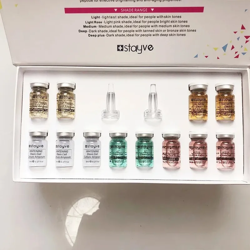 Salmon DNA/Peptide Korea Original Stayve 8ml Face BB Cream Glow Makeup Kit Hyaluronic Serum Ampoule Foundation Skin Care Beauty — image 8