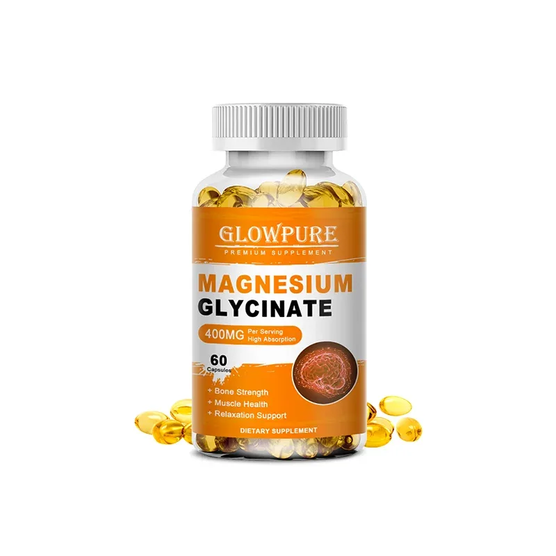 Magnesium Glycinate 400mg for Sleep Brain Nervous System Bone Muscle Relieve Anxiety Heart Health Stress & Anxiety Relief