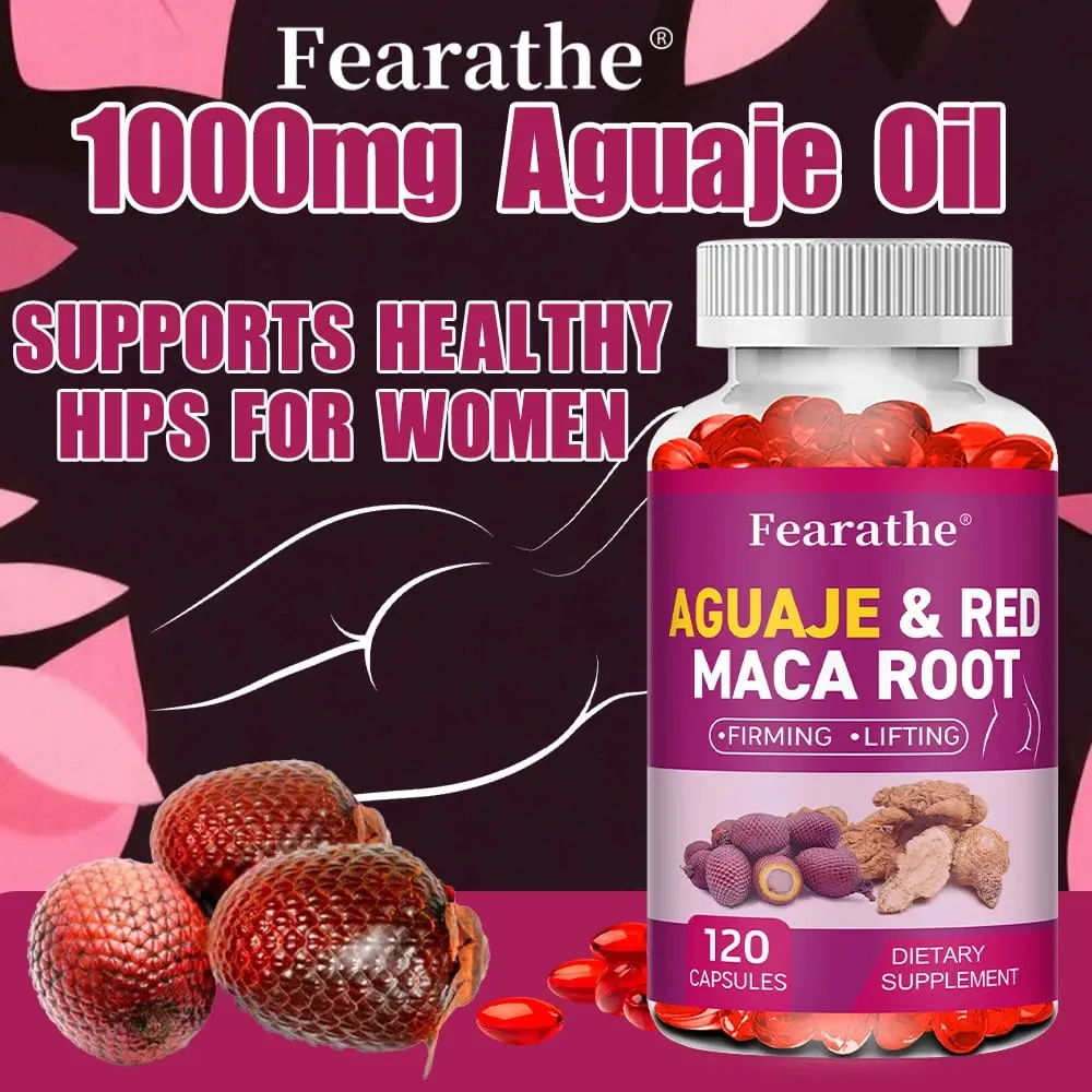 Organic Aguaje with Red Maca Root Extract Supports Full & Firming Buttocks and Immune Health 120 Capsules — image 4