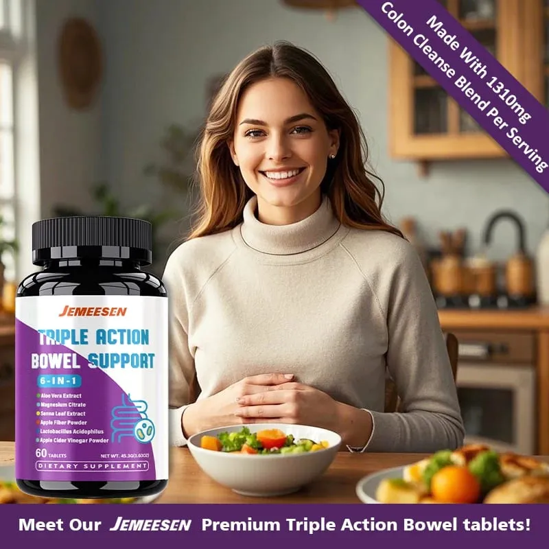 Dietary Supplements with Psyllium Husk Powder Magnesium Apple Cider Vinegar Powder Promote Gastrointestinal Health