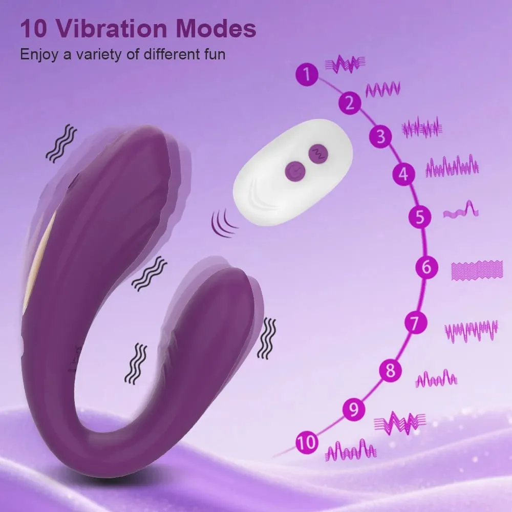 Remote Control Vibrator Female U Type Vibrator Clitoris Stimulate G-Spot Vagina Massage Female Masturbation Sex Toys for Women — image 5
