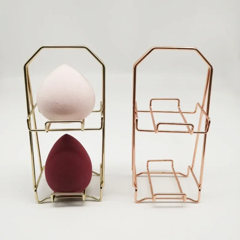 Multilayer Metal Bracket Makeup Puff Rack Cosmetic Holder Blender Display Stand Alloy Drying Power Make Up Sponge Tools — image 5