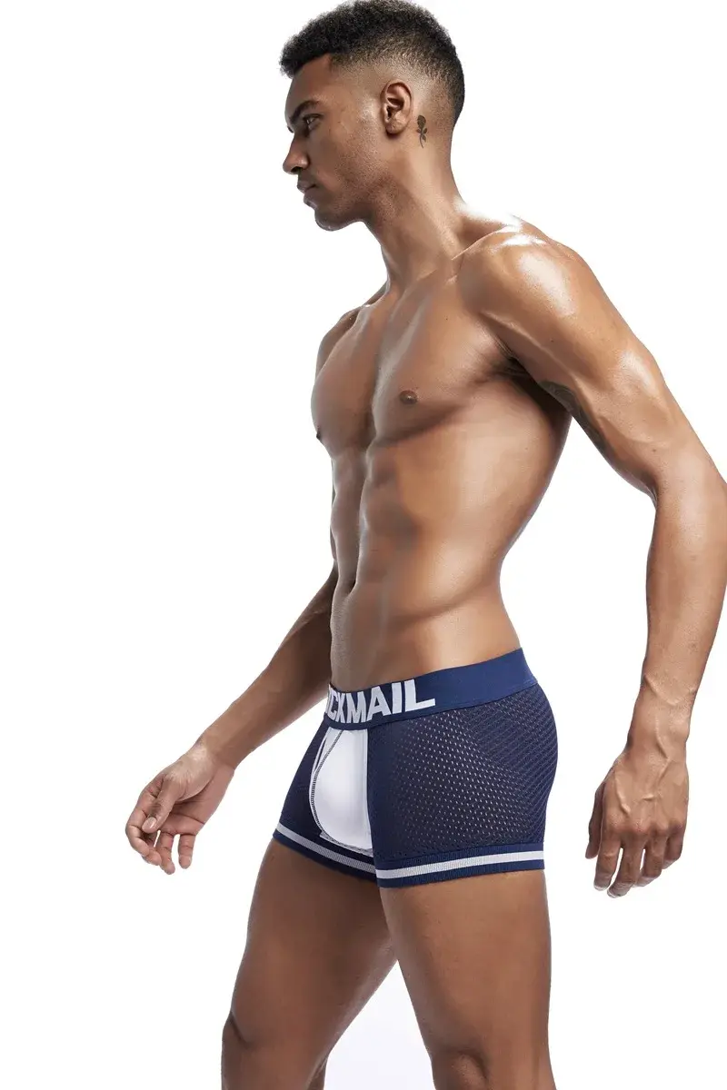 Jockmail Boxer da uomo Intimo a rete Traspirante Comodo Morbido e confortevole Pantaloncini sportivi Uomo adulto Mutandine Abbigliamento Lingerie