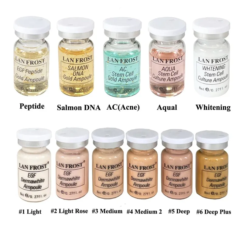 BB Cream Glow Face Skin Care Serum Essence Ampoule Foundation Hyaluronic Acid Peptide Moisturizing Skin Rejuvenation Care Kit — image 6