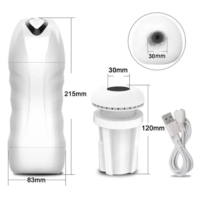 Masturbador masculino automático, potente máquina de succión de mamada con vibración, taza de masturbación de silicona, suministros para adultos, juguete sexual para hombres