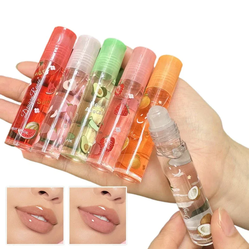 6 Color Plumping Clear Lip Oil Mirror Water Lip Gloss Lip Glaze Transparent Liquid Lipstick Moisturizing Fruit Lips Care Make Up — image 6