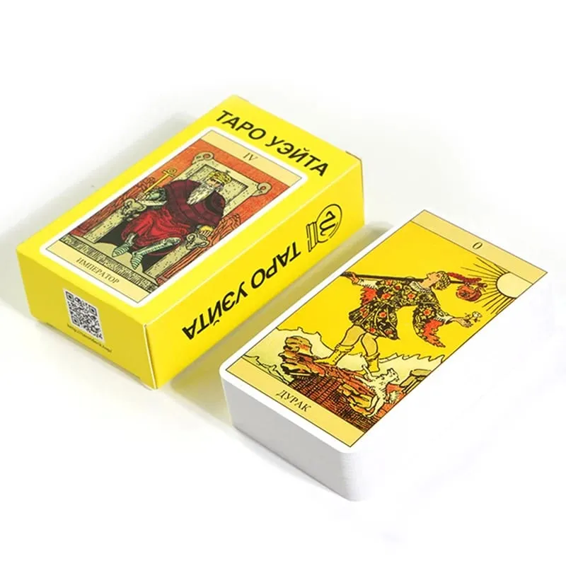 Tarot Cards Rider Waite Tarot Board Game Divination Cards Oracle Russian Spanish English Version for Beginners Party Game Toy — image 2