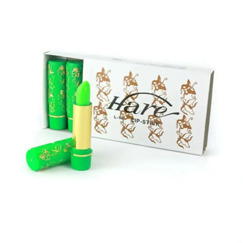Color Changing Lipstick Long Lasting Balm Dark Green Magic Lipgloss Butterfly Lip Tint Cosmetics Makeup Lipstick 6pc/set — image 5