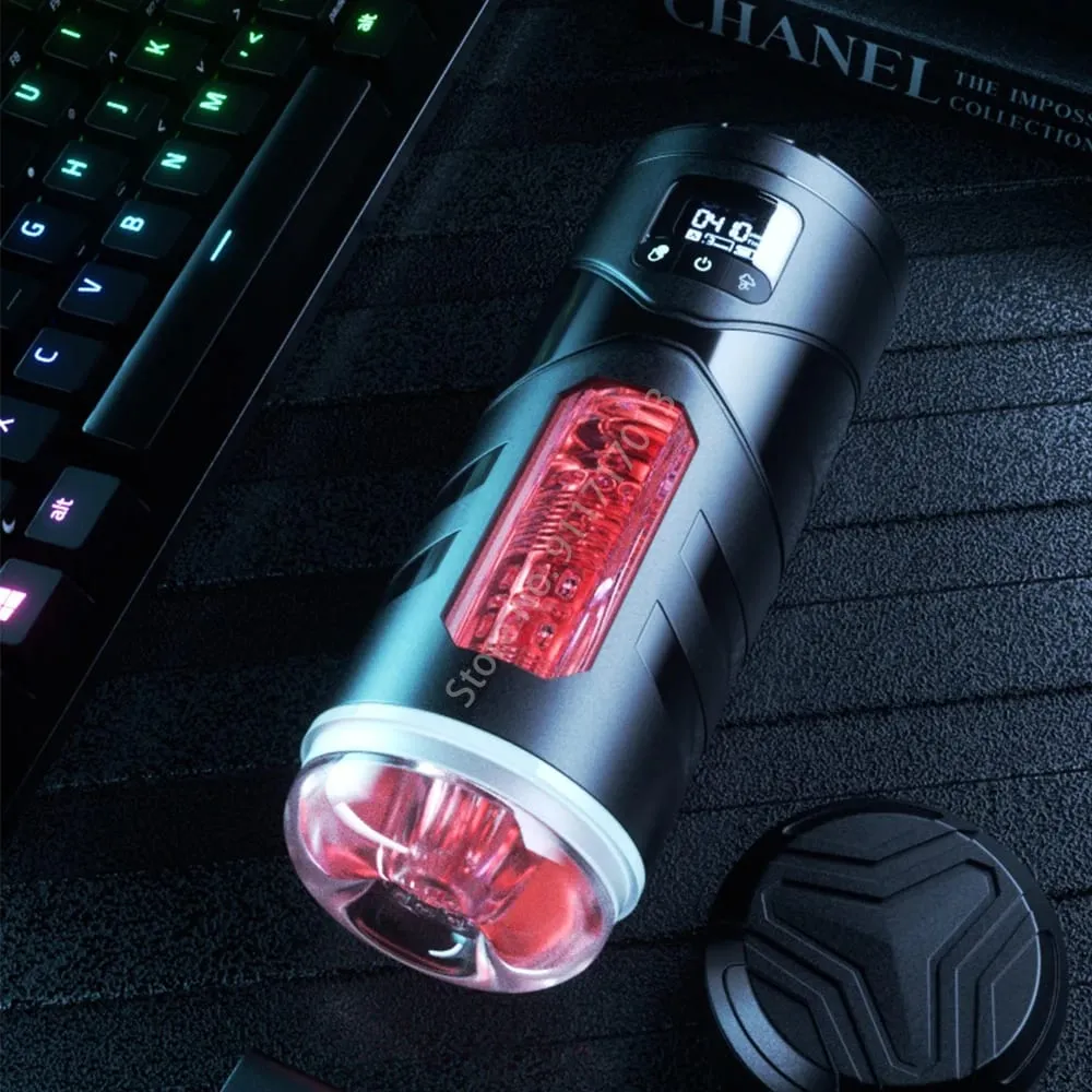 Automatic Heated Sucking Vibration Male Masturbator Cup Blowjob Pussy Pocket Sex Machine Masturbation Toy Adult Goods for Men — image 2