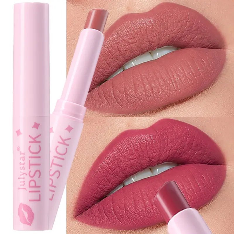 Brown Matte Velvet Lipstick for Makeup 8 Colors Waterproof Matte Contour Tint Lipstick Pen Long Lasting Sexy Pink Red Lip Glaze — image 2