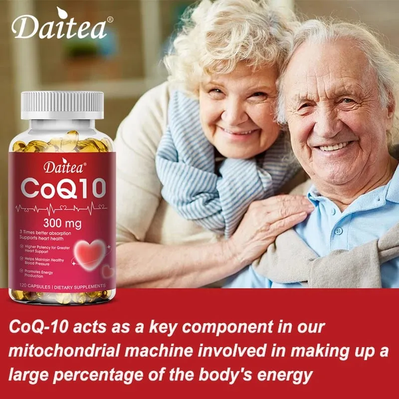 Sinusuportahan ng Coenzyme Q10 - 300 Mg ang Energy Cognitive Ability at Heart Brain and Cell Health Antioxidant Nagpapabuti ng Kalidad ng Pagtulog — image 5