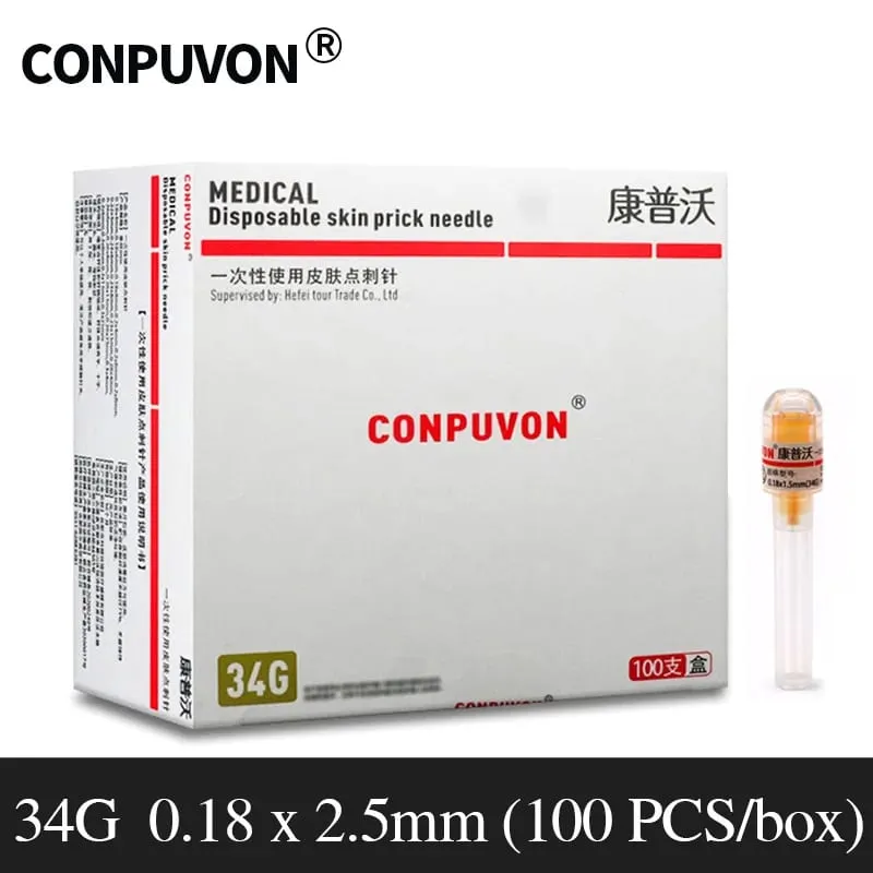 34g medical small needle 1.5/2.5/4mm disposable non painless beauty salon hand injected ultra-fine mosquito needle
