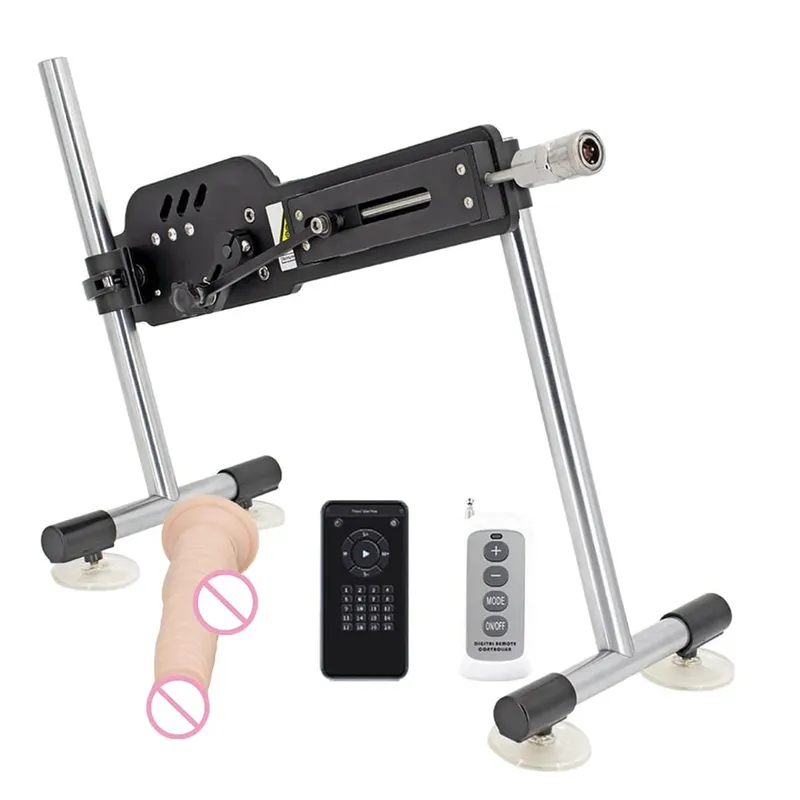 App-Controlled Mute High-Power 70W Dildo Sex Machine with Vac-u-Lock Dildo Attachments And Pumping Gun Adult Toy — image 10