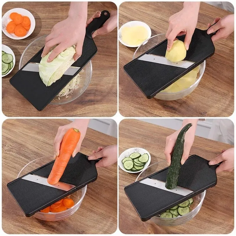 Multifunctional Plastic Stainless Steel Onion Fruit Veg Potato Dicer Cutter Slicer Kitchen Tool Progressive Blade Chopper — image 2