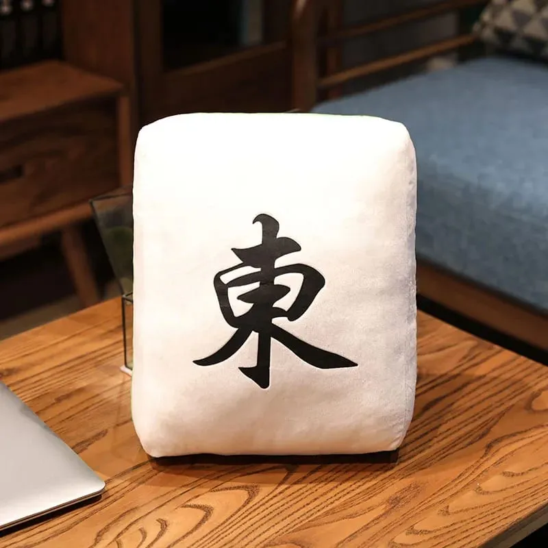 Hot 1pc Creative Mahjong Pillow Cushion Chinese Plush Toy Car Chair Backrest Mahjong Dice Funny Nap Pillow Sofa Home Decor Gift — image 15