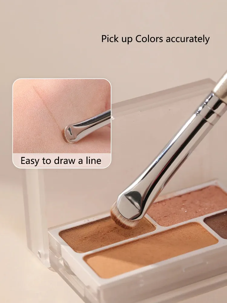 1pc Curved Eye Liner Make Up Brushes Precision Eyeliner Makeup Brush Eyelid Aegyo Sal Sharp Thin Small Eye Cosmetic Tools — image 1