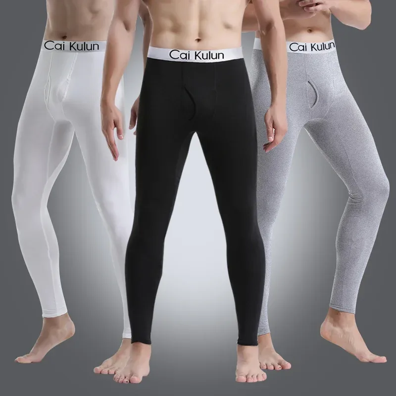 Men Long Johns Thermal Skin-Friendly Underwear Winter Warm Long Pants Male Soft Elastic Large Size Leggings Comfortable Tights — image 10