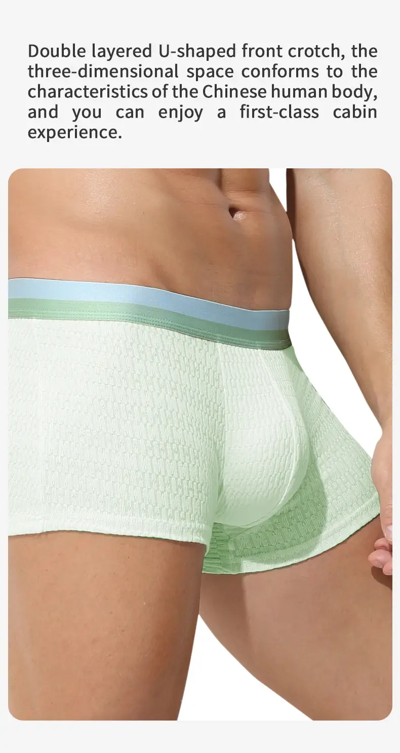 Men's cotton underwear men's boxers summer thin trend boys sports boxers antibacterial boxers