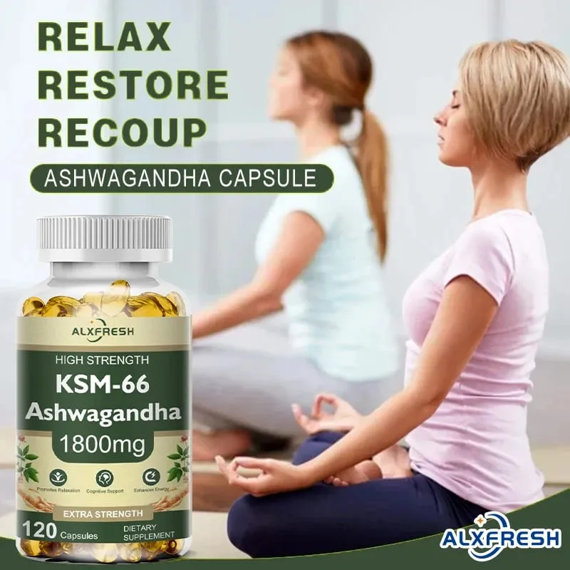 KSM-66 Capsule di Ashwagandha organiche con zinco | Vegano non OGM | Integratore sanitario dalla formula premium — image 2