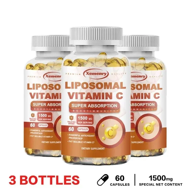 Liposomal Vitamin C Capsules - Powerful Antioxidant Promotes Collagen Production Skin Glow Supports Heart Immune Health — image 10