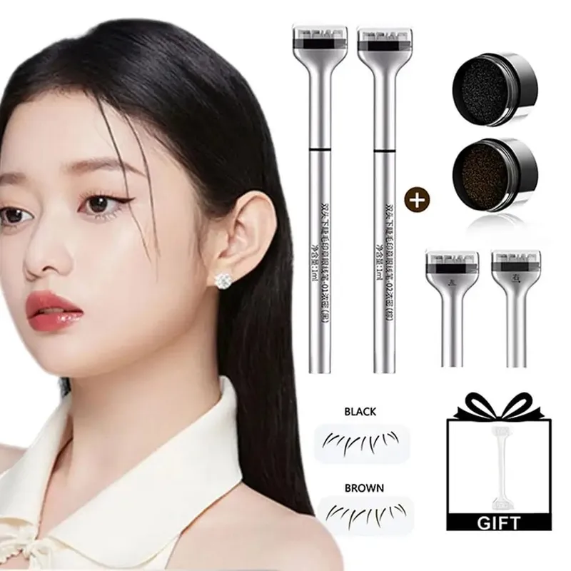 Lower Eyelash Stamp Lazy Lower Eyelash Stamp Makeup Mascara Natural-looking Convenient Cosmetics 2-in-1 Eyelash Stick Begin