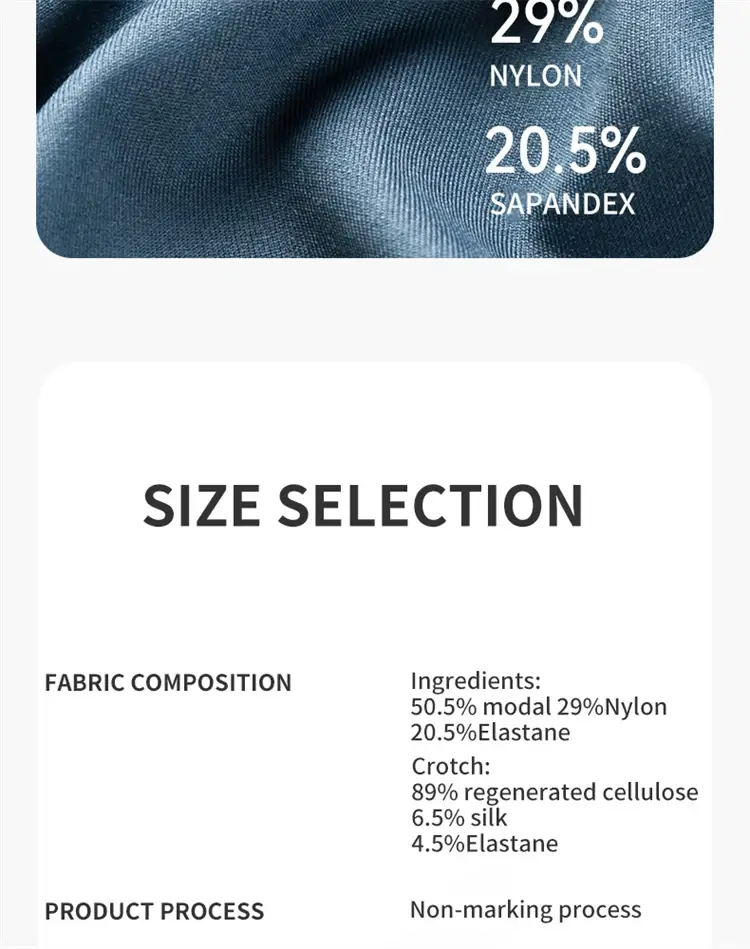 MiiOW 3pcs 100S Modal Antibacterial Man Boxer Underwear Men's Panties Seamless Sexy Men Underpants Soft Silky Male Boxershorts — image 2