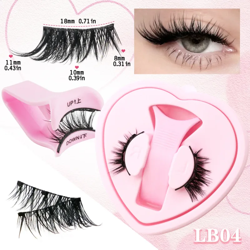 Magnetic Eyelashes Kit Natural 3D Mink Lashes Thick Fluffy False Lashes No Glue Needed Fake Eyelash Makeup Faux Cils