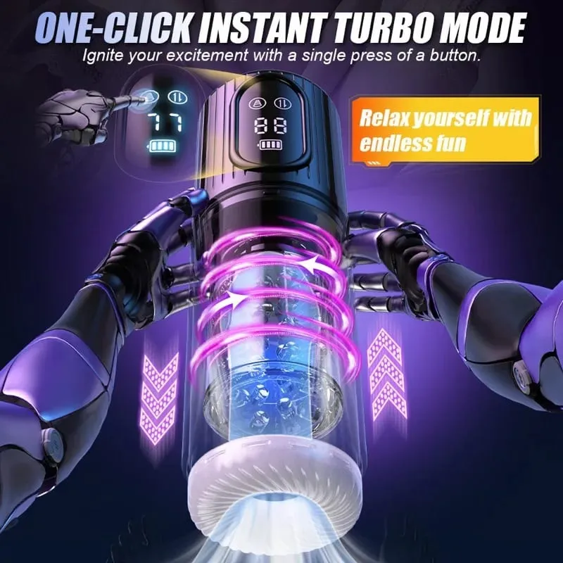 Automatische Thrusting Rotierende Männliche Masturbator Tasse Saugen Penis Pumpe Oral Simulatior Erwachsene Sex Maschinen Erotische Produkte für Männer — image 2