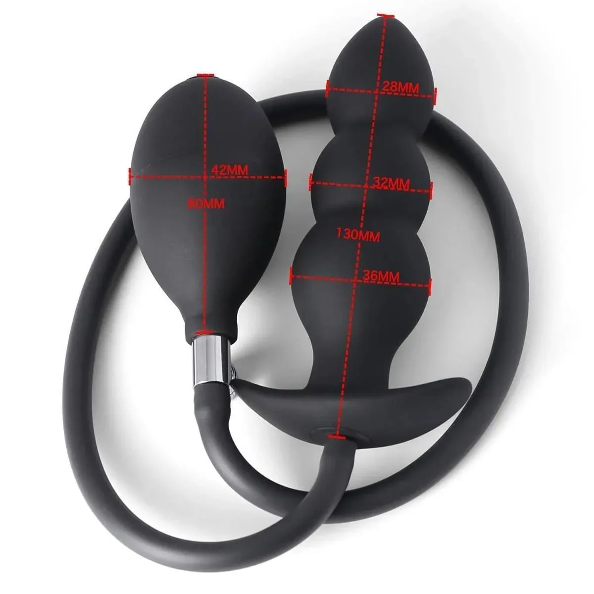 Anal Expander Expand Inflatable Anal Plug Oversized Enema Training Butt Plug Butt Dilator Ass Prostate Sex Toy for Men Women
