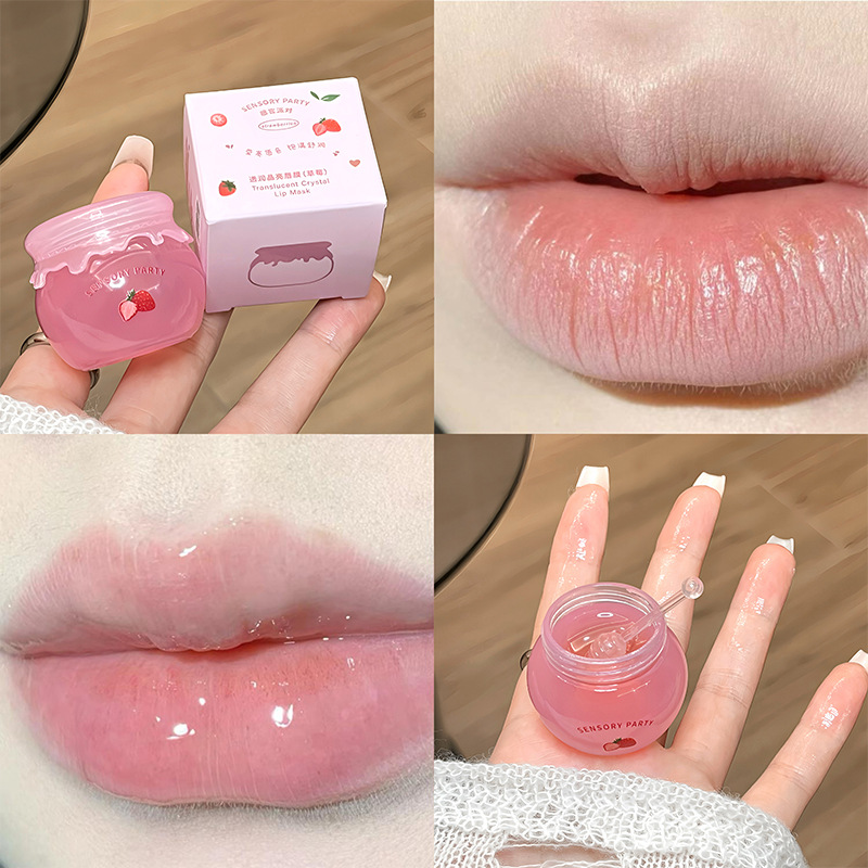 Green Grapes Clear Lip Gloss Maintenance Moisturizing Lip Balm Exfoliating Scrub Nourishing Lips Care Peach Water Gloss Lip Tint