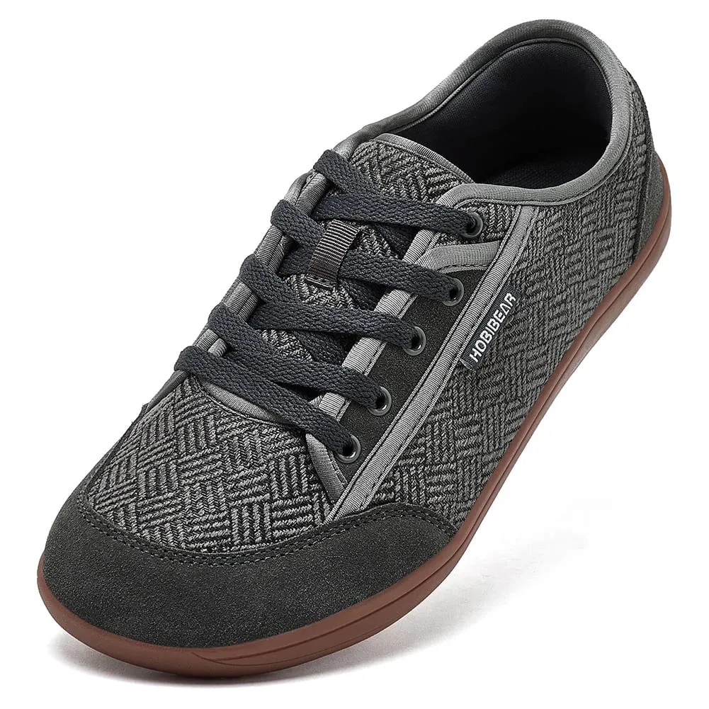 Barefoot Shoes Mens Womens | Zero Drop | Wide Toe | Minimalist Cowhide Leather Lace Up Fashion Sneakers — image 2