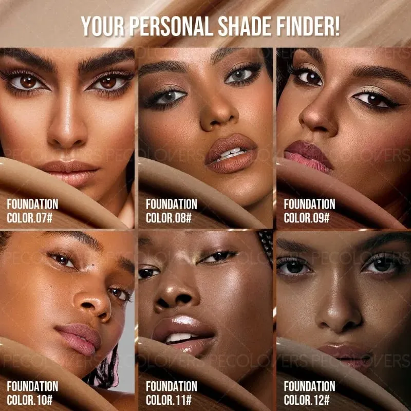 5PCS Face Set Foundation+repair Stick+base Bar Before Makeup+highlight+makeup Brush Waterproof Full Set of Face Cosmetics