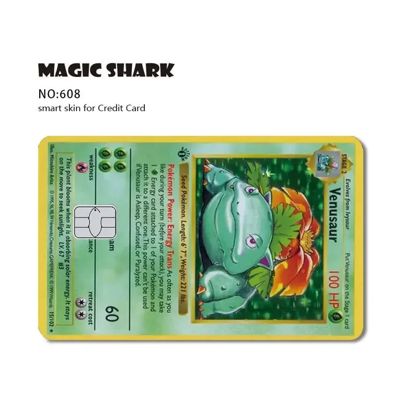 2026 New Charizard Blastoise Bulbasaur Eevee Metwo Sticker Film Skin Cover for Credit Debit Card — image 10