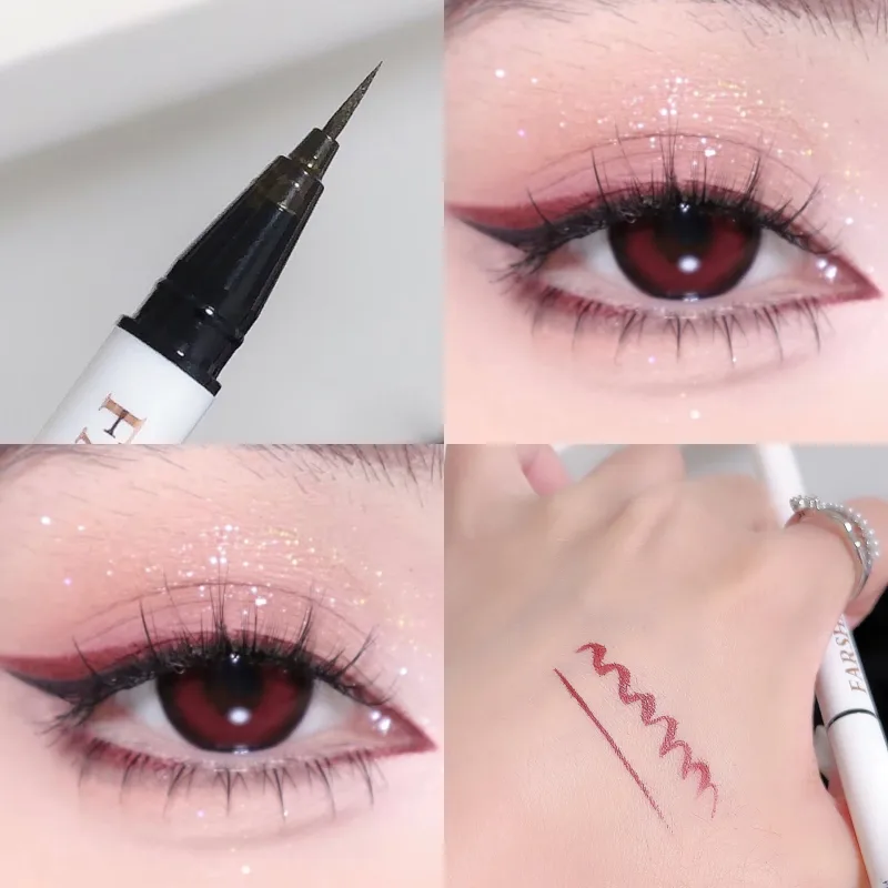 0.1mm Colorful Liquid Eyeliner Pen Waterproof Lasting Quick-Dry Easy To Color Eye Liner Cosmetics Tool Blue Pink White Eyeliner — image 8