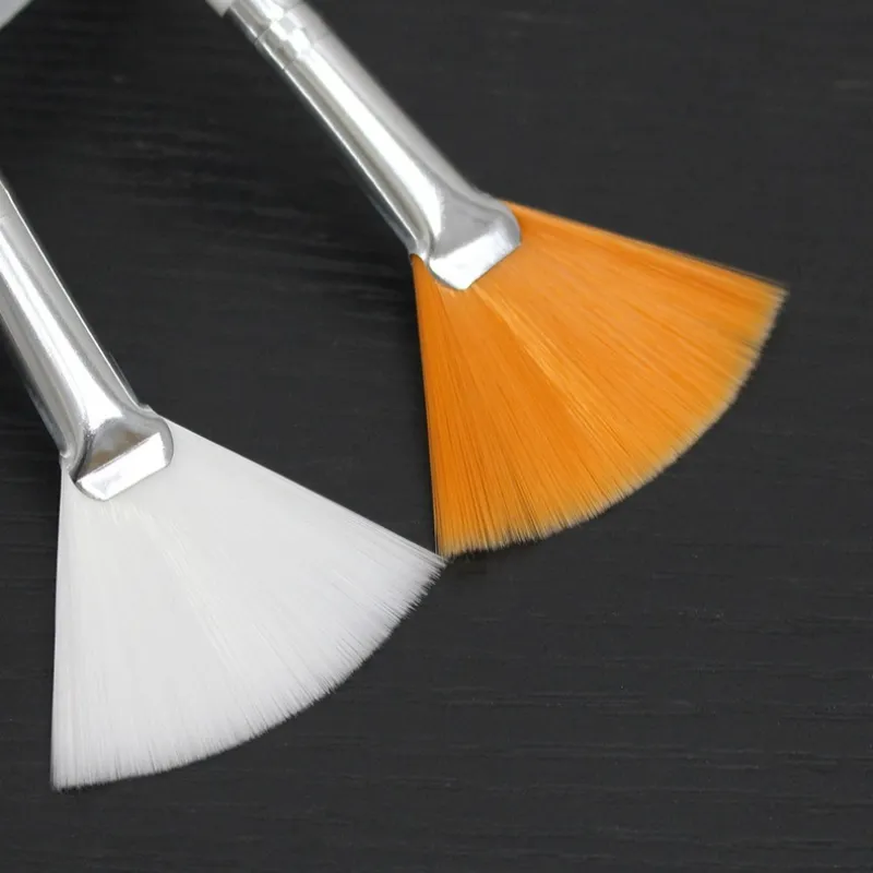 3 stk Praktiske ansigtsbørster Fan Makeup Blusher Børster Bløde bærbare maskebørster Kosmetisk værktøj til kvinder Damer Piger — image 5
