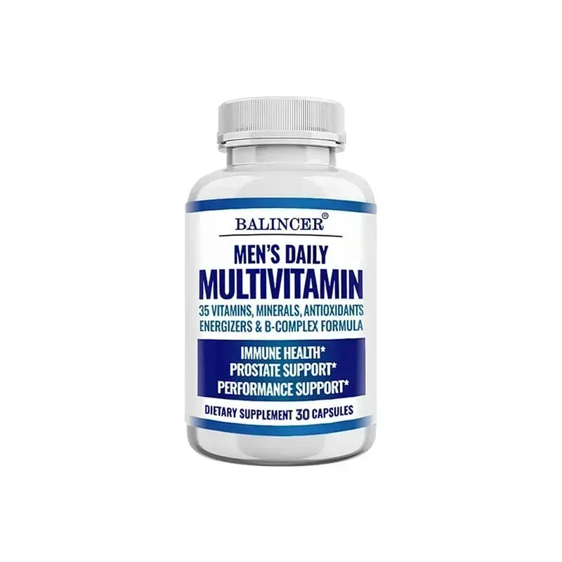 Men's Multivitamin - Contains vitamins B12 B6 zinc and selenium to support coordination heart immunity and prostate health