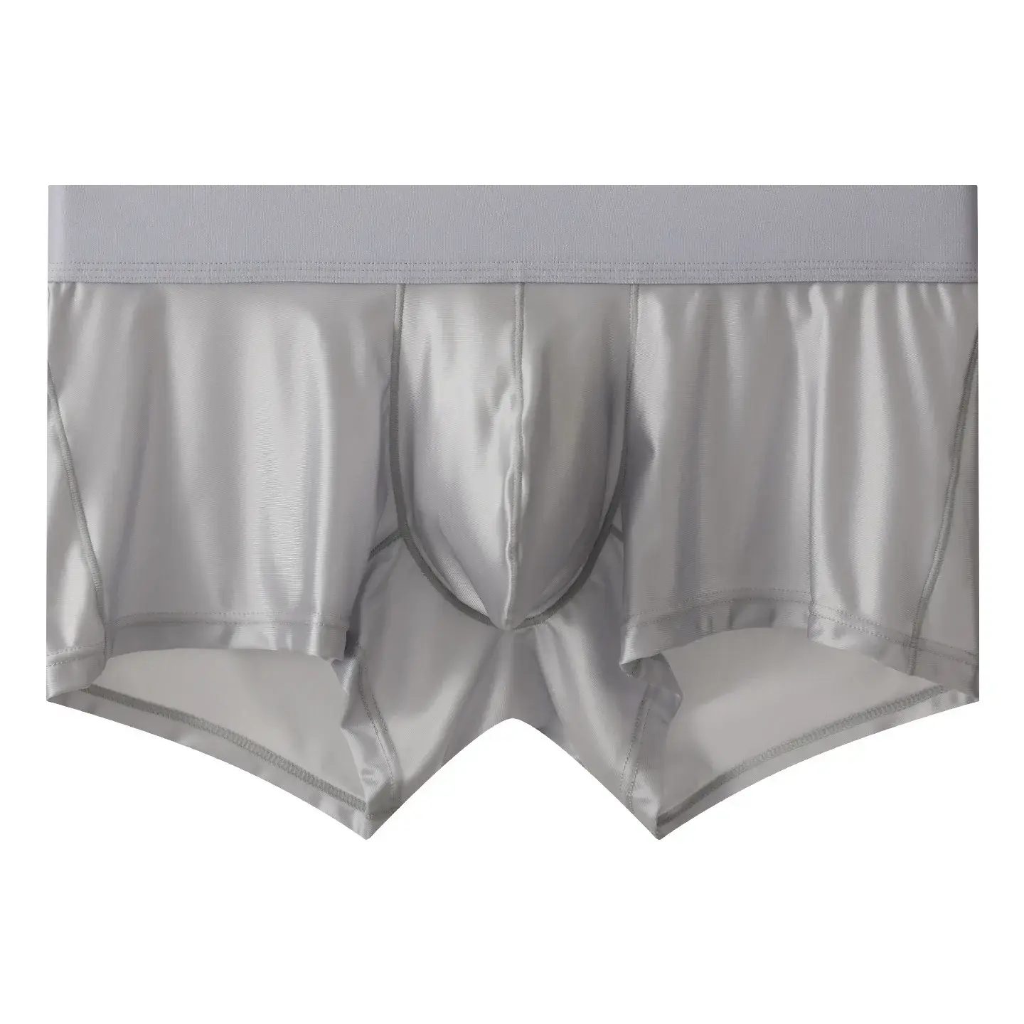 Celana Dalam Pria Celana Pendek Boxer Celana Dalam Nilon Ramping Solid Pria Celana Dalam Kantung JJ Pinggang Tengah Cueca Celana Dalam Pria Boxer Ropa Ukuran Plus M-XXL — image 3