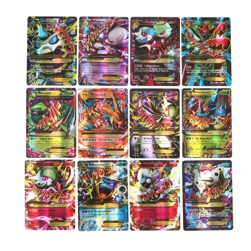 60/100Pcs Pokemon Shining Cards English Version MEGA GX Vmax TAG EX Proxy Collection Cards Toys Children Gift — image 5