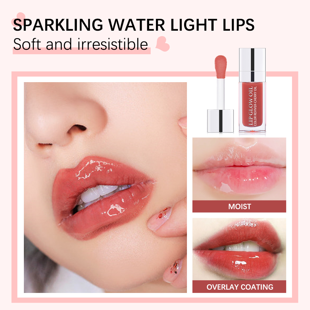 Crystal Jelly Moisturizing Lip Oil Plumping Lip Gloss Makeup Sexy Plump Lip Glow Oil Tinted Lip Plumper 6ml 1 Piece — image 3