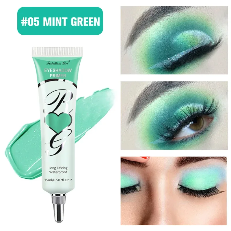 Prebase para sombra de ojos mate de 6 colores – Base para ojos con control de aceite a prueba de arrugas Prebase correctora de color de larga duración y resistente a las manchas — image 14