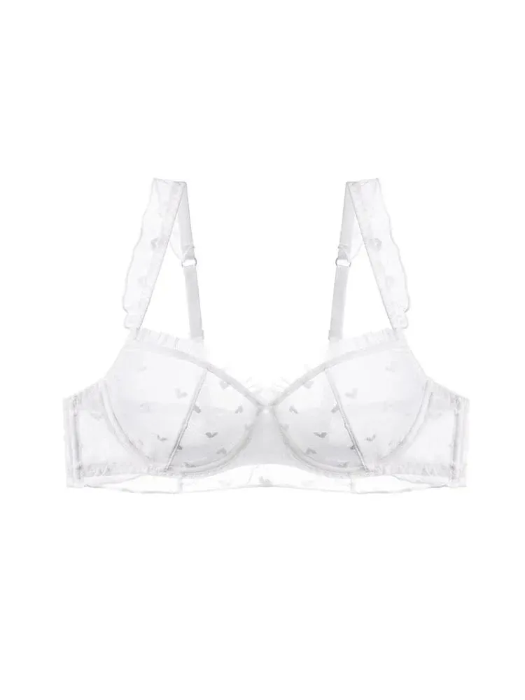 2025 Summer Minimizer Bra Ultra-Thin Wireless No Sponge Lace Bralette Pure Sensual Support Big Bust Sheer Comfort — image 6