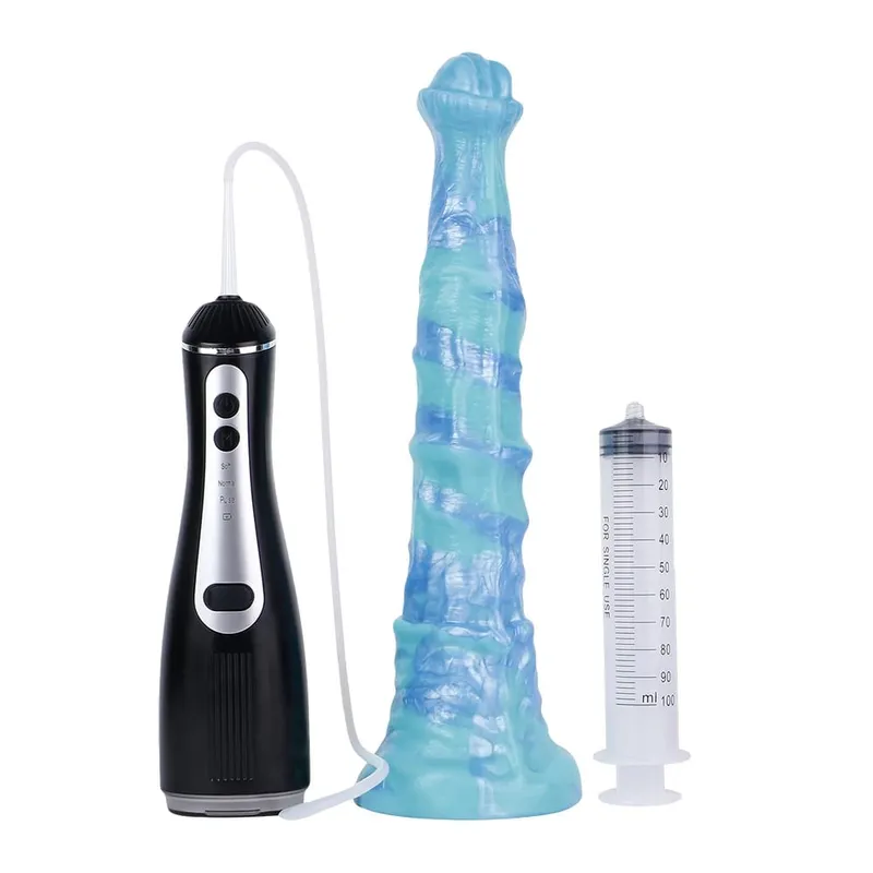 Silikonová elektrická stříkací dilda Fantasy s přísavkou Masážní přístroj prostaty Sexuální hračky s ejakulací penisu pro ženy Muži