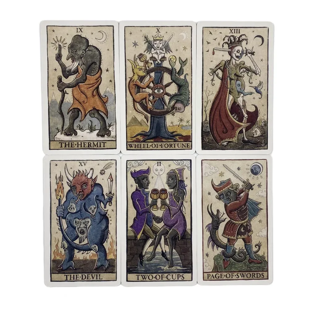 1pc Trionfi Della Luna Tarot Cards Fortune-telling Oracle Divination Edition Creativity ILLUSTRATED Moon Board Game Cards — image 6